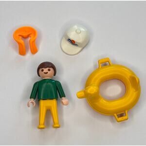 VTG Playmobil 3225 Battery Powered Boat Lake Day PARTS kid tube life jacket hat